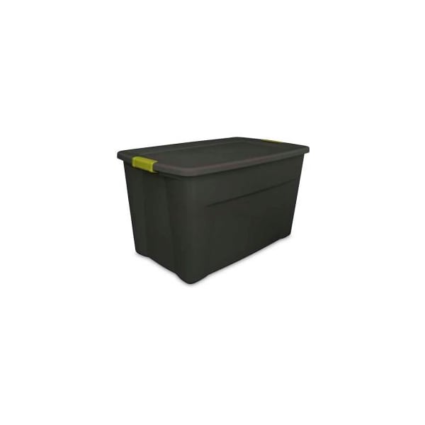 Sterilite Storage Tote W/ Lid, 35 gal, 32-1/2 in L x 19-3/4 in W x 18-5/8 in H, Gray, 4 PK 19453V04 - main